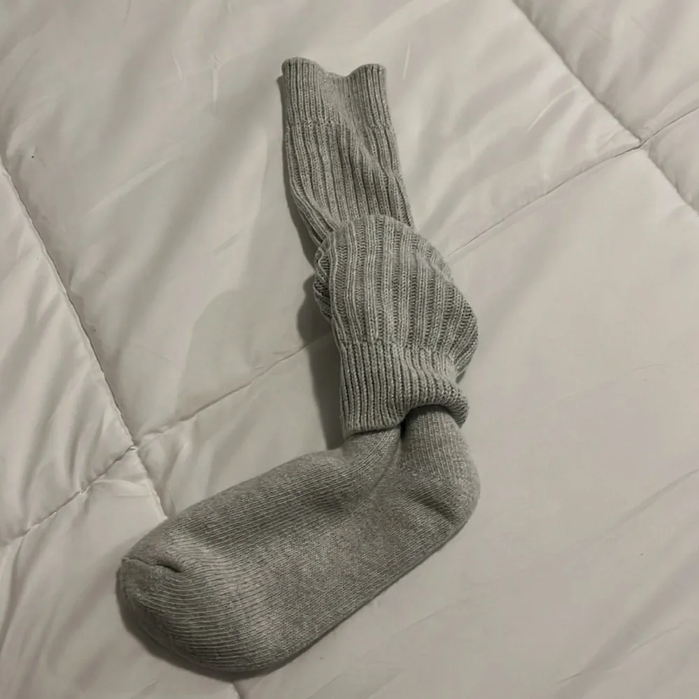 Slouchy Gray Sock